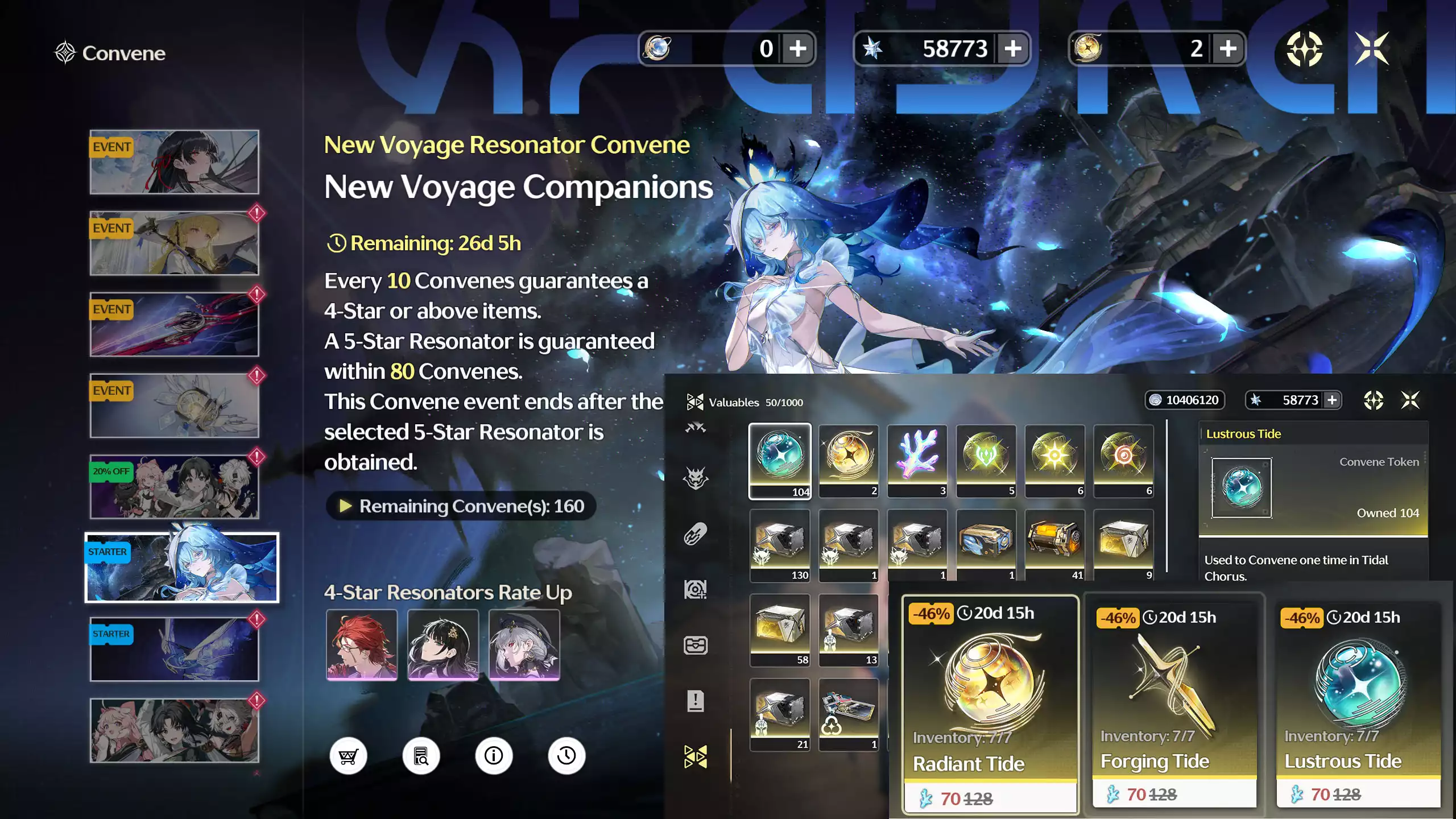 (SEA) HÀNG HOT MỚI VỀ: ~59k Astrite+ 0-10 Vàng + 0-10 Vũ khí + ~100 thường + Banner Tân thủ