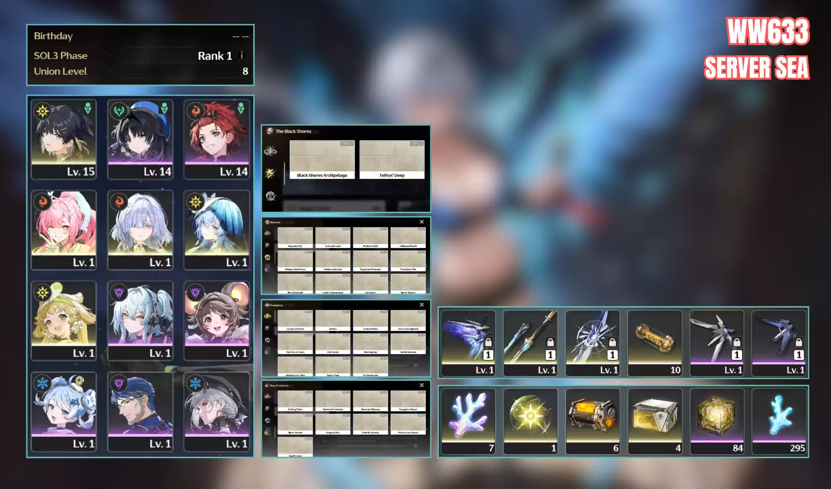 siêu phẩm starter Aemeath Mornye trấn  Shore trấn banner vũ khí đã quay hơn 50 lượt