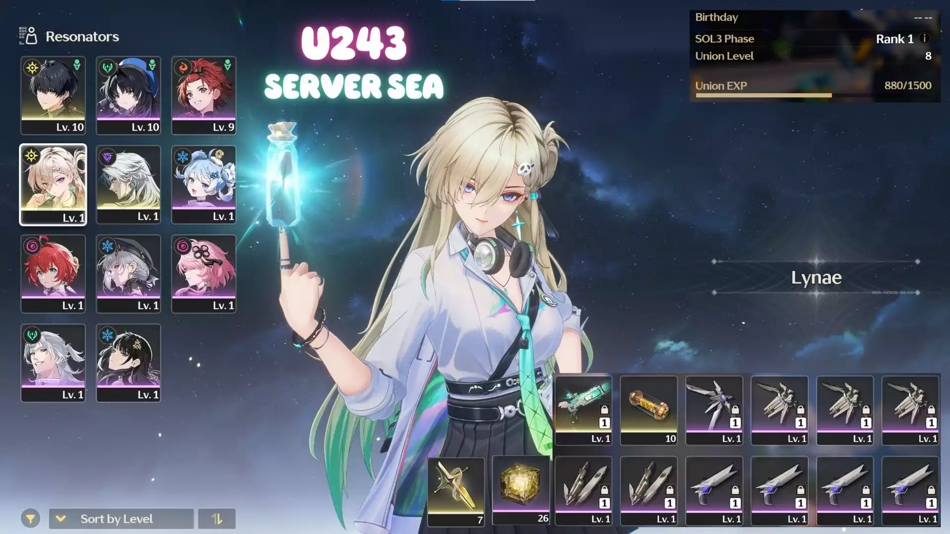 Acc Khởi Đầu Có Lynae Trấn