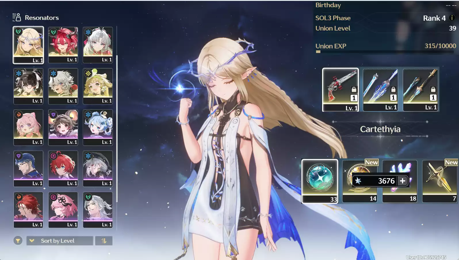 (SEA) UL38 Cartethyia + Ciaccona + Carlotta Trấn + Zhezhi + Verina + 45 vé limit + Encore