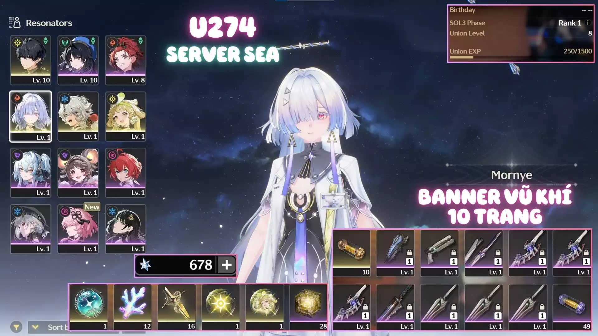 Acc Khởi Đầu Có Mornye