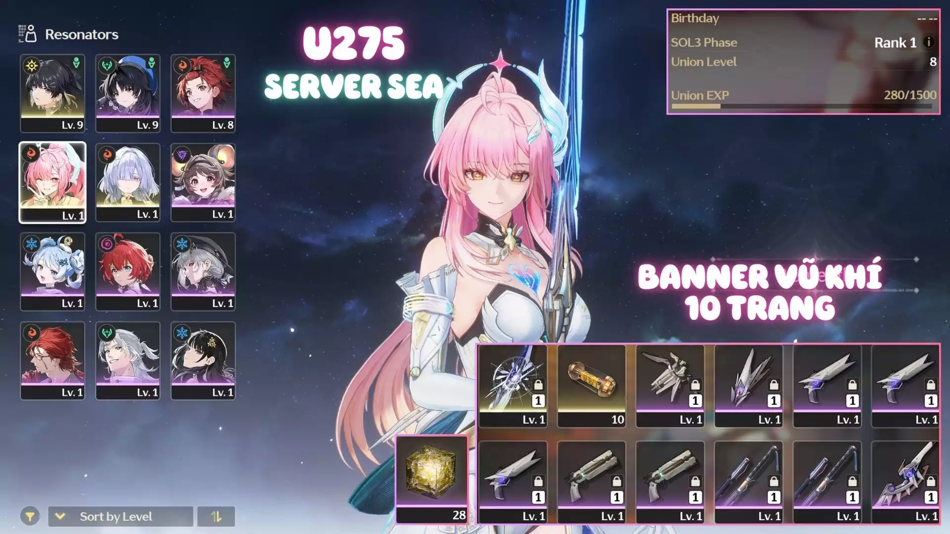 Acc Khởi Đầu Có Mornye Trấn Kẹp Aemeath