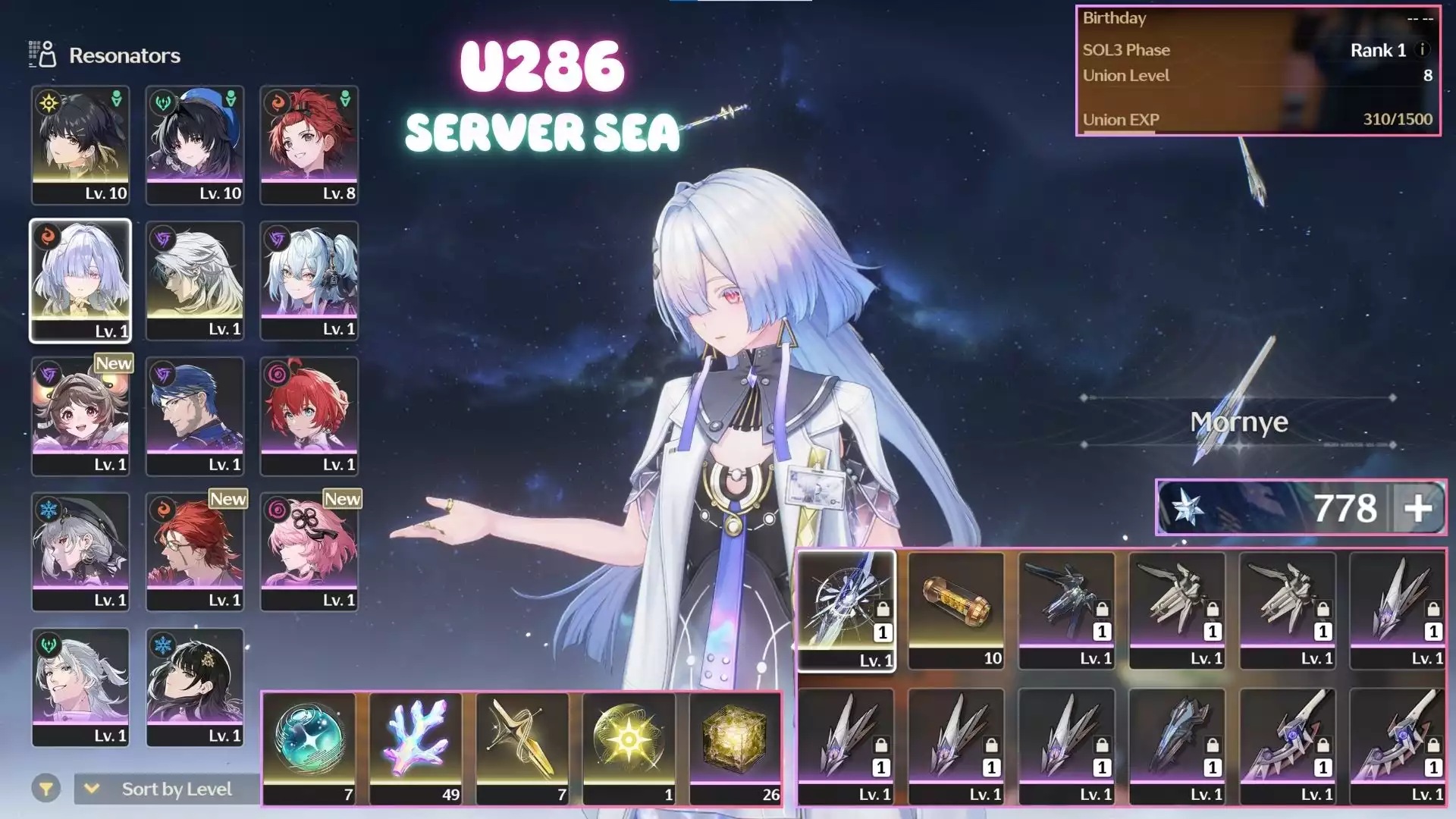 Acc Khởi Đầu Có Mornye Trấn