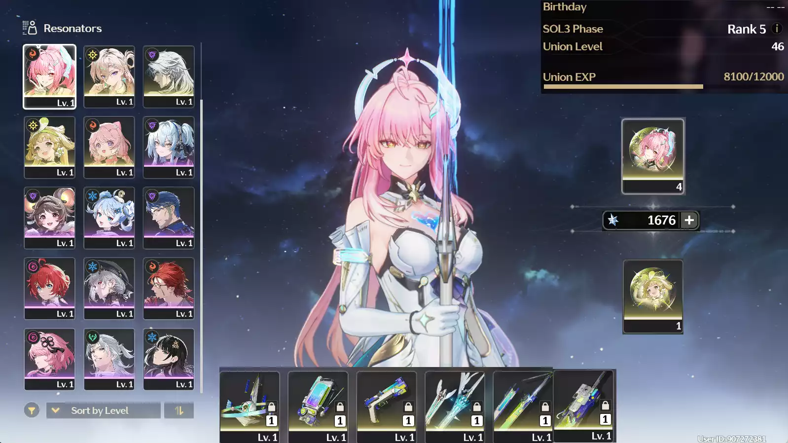 (SEA) UL45 Aemeath RC4 Trấn + Lynae + Verina + Encore