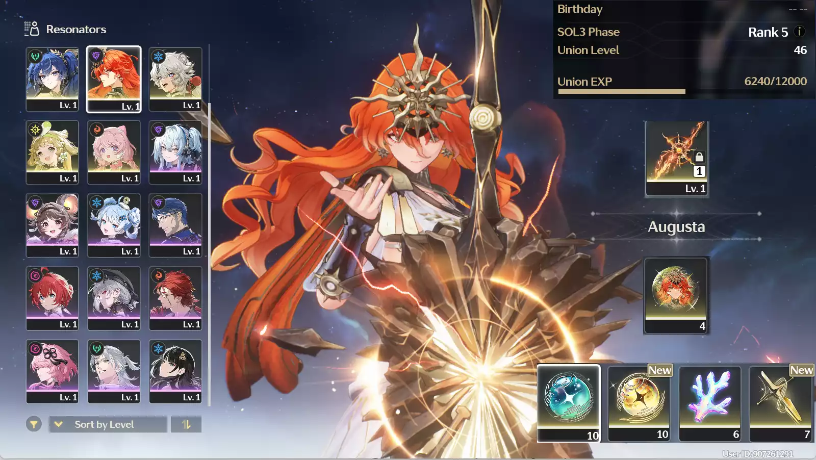 (SEA) UL40 Augusta RC4 Trấn + Iuno + Verina + Encore + bảo hiểm nhân vật