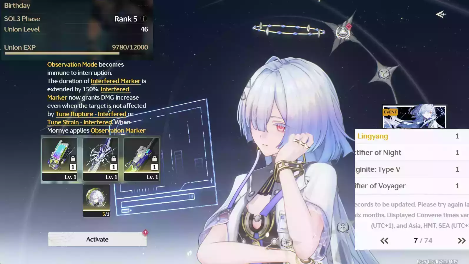 (SEA) UL45 Mornye RC5 Trấn + Banner nhân vật đã lệch 7 trang