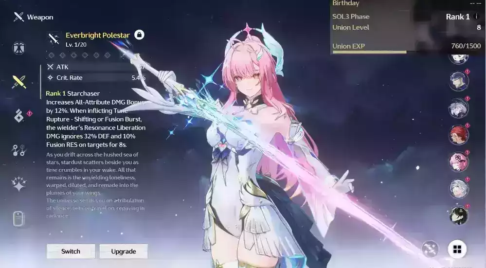 (SEA) UL8 Aemeath Trấn + 0-30 vé hoặc các trang Banner Limit bất kỳ + 1-2 char banner thường bất kỳ