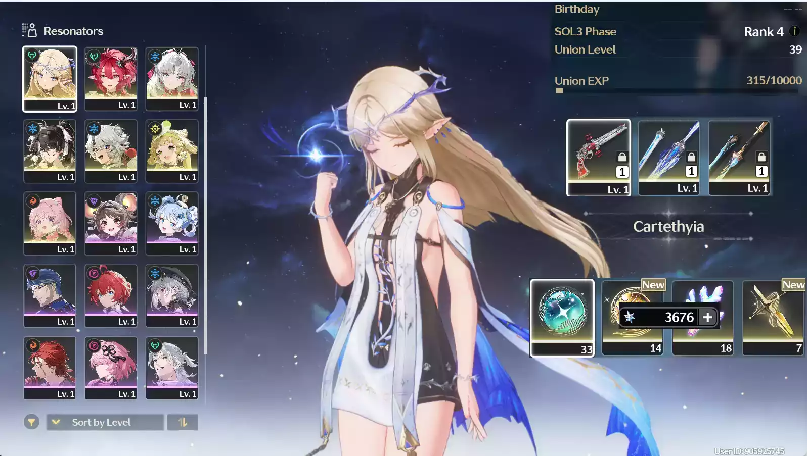 (SEA) UL38 Cartethyia + Ciaccona + Carlotta Trấn + Zhezhi + Verina + 45 vé limit + Encore