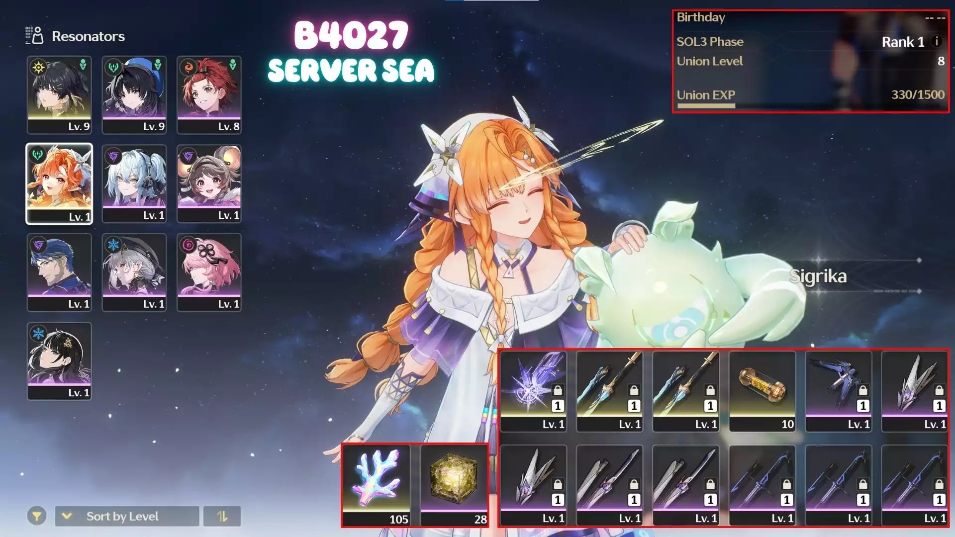 Acc Khởi Đầu Sigrika Trấn