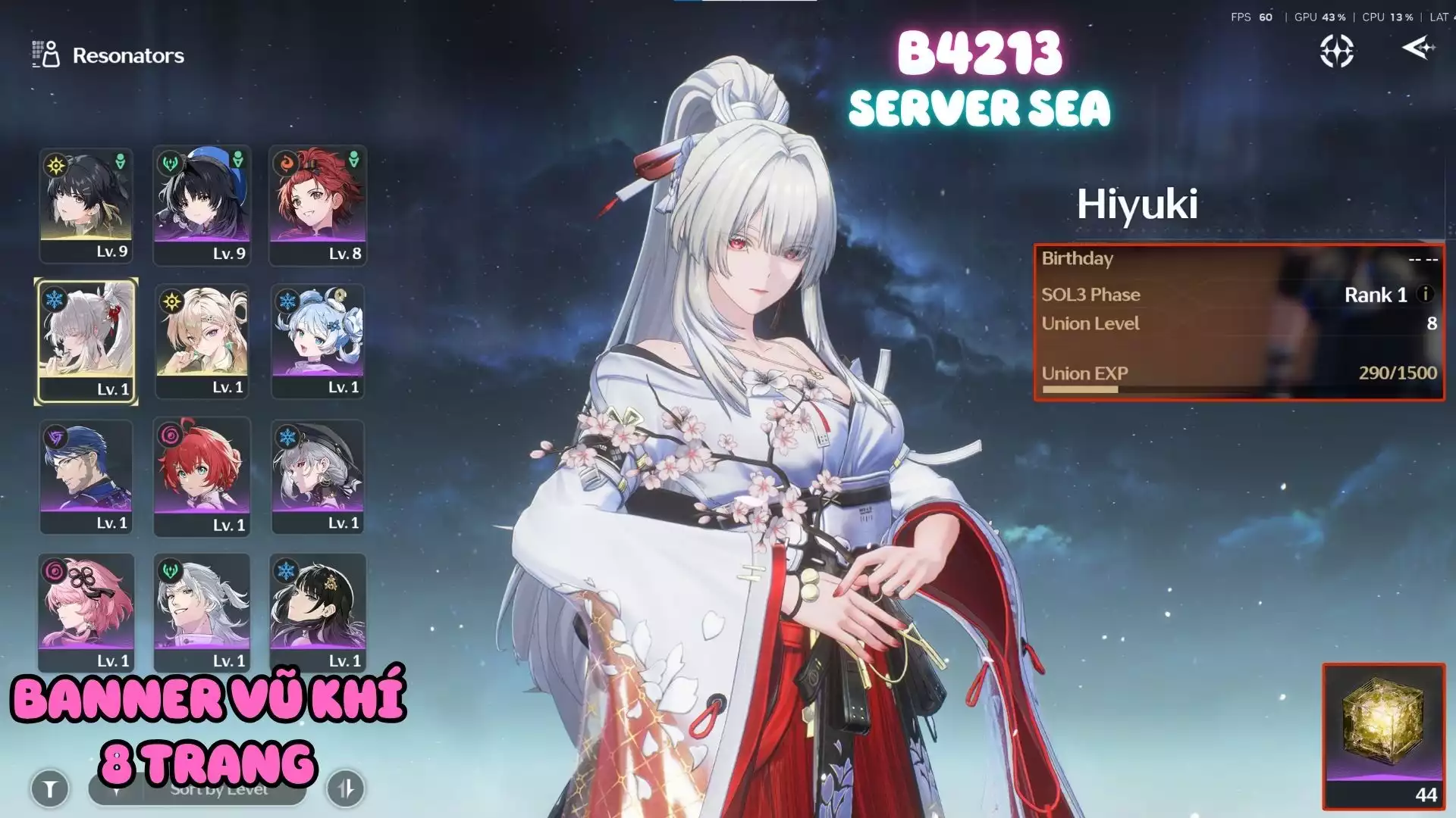 Acc Khởi Đầu Vip: Hiyuki Kẹp Lynae
