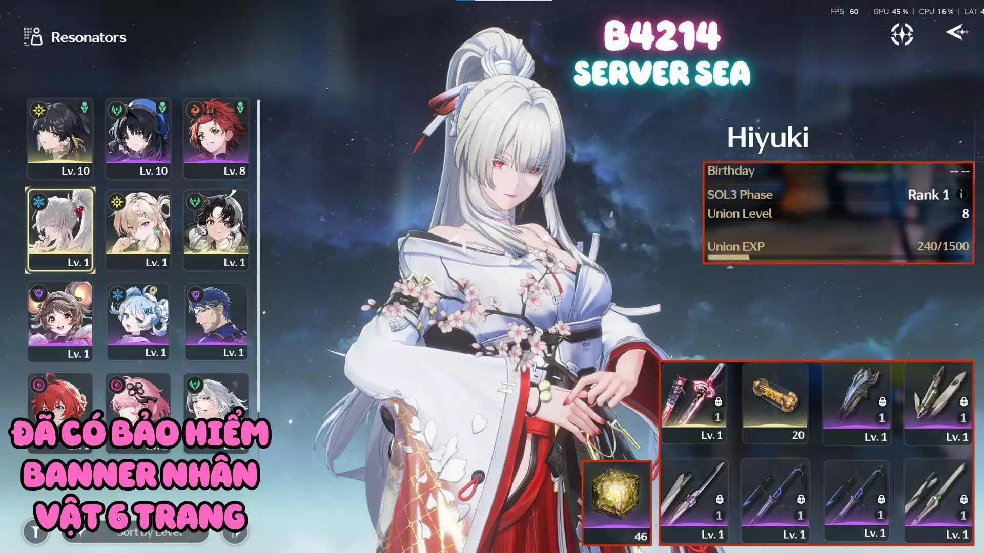 Acc Khởi Đầu Vip: Hiyuki Trấn Kẹp Lynae