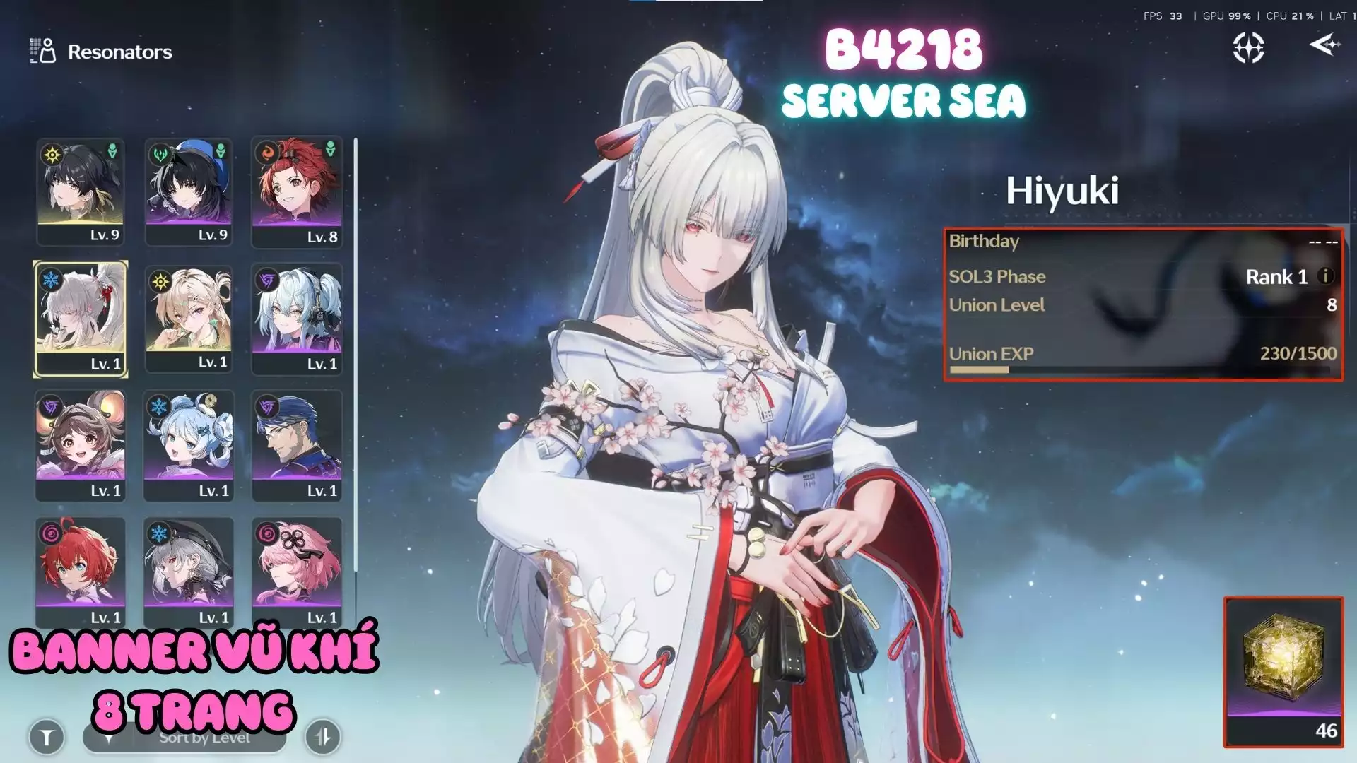 Acc Khởi Đầu Vip: Hiyuki Kẹp Lynae