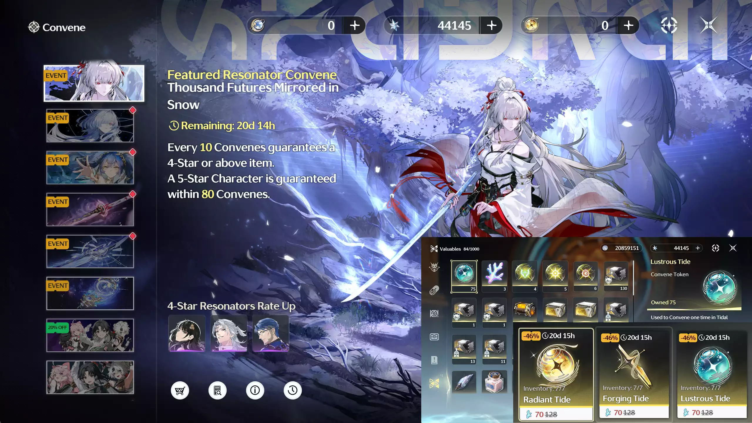 (SEA) ACC REROLL rẻ vô địch ~43k-47k Gem, 75+ roll thường, 20 roll limited(Có Event trở về)