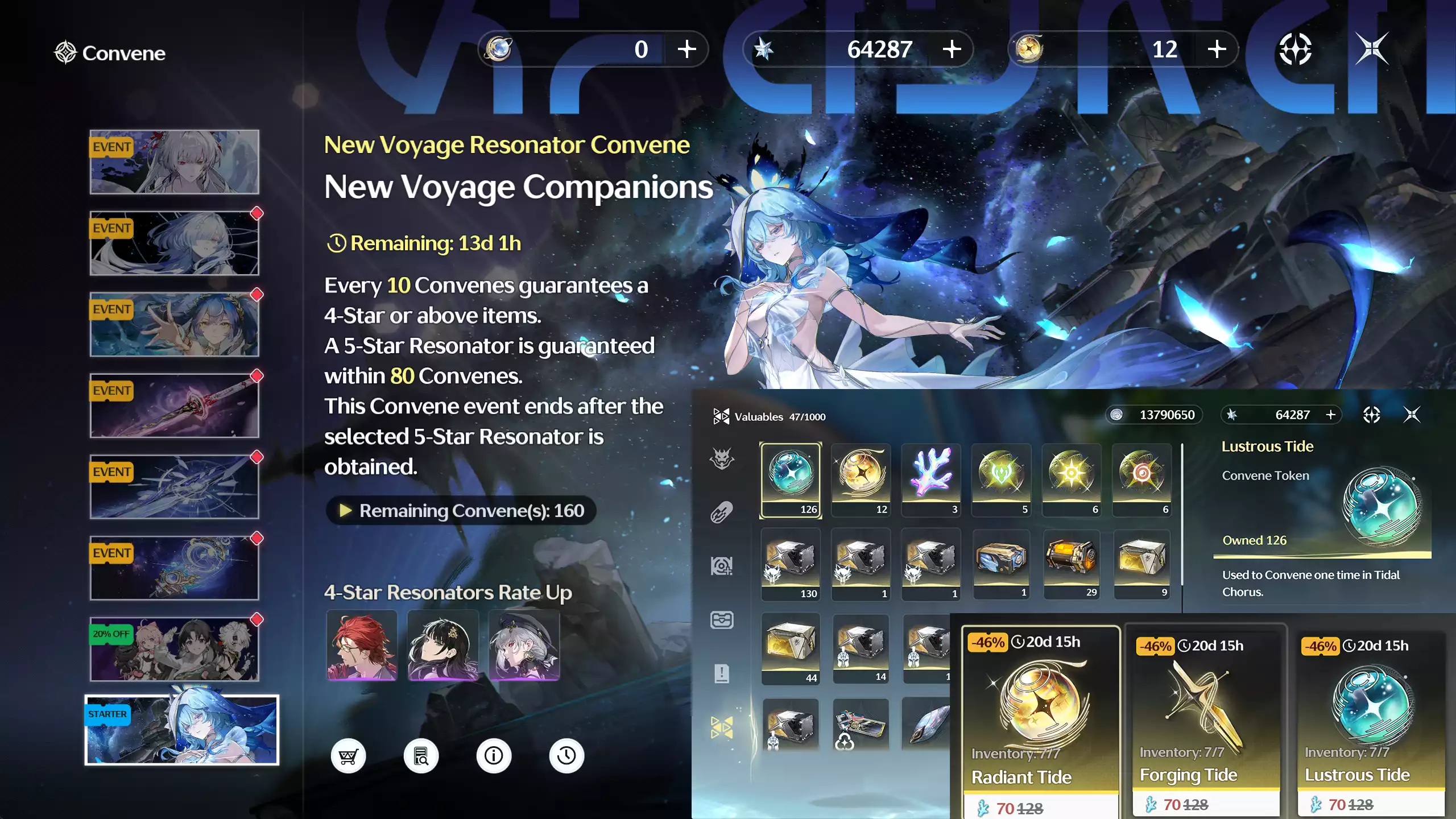 (SEA) ACC REROLL VUÝP: ~65k Astrite+ 0-10 Vàng + 0-10 Vũ khí + ~120 thường + Banner Tân thủ